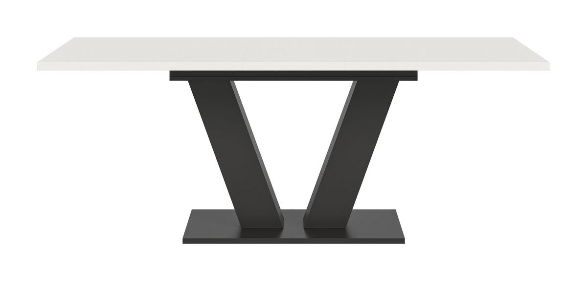 ESSTISCH MOTION (B/H/T: ca. 150/76/90 cm) in grau/weiß - Grau, Holzwerkstoff (90/150/76cm)