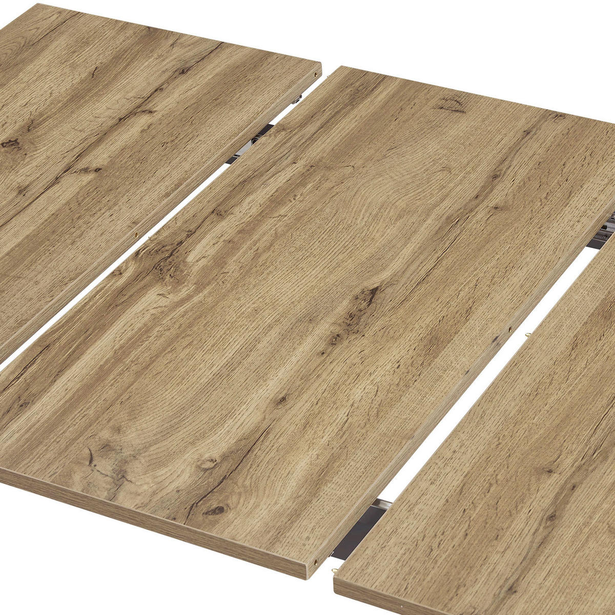 ESSTISCH PIUS 120-160/80/76 cm - Schwarz/Eiche Artisan, Holzwerkstoff/Metall (120/80/76cm) - B&D Home