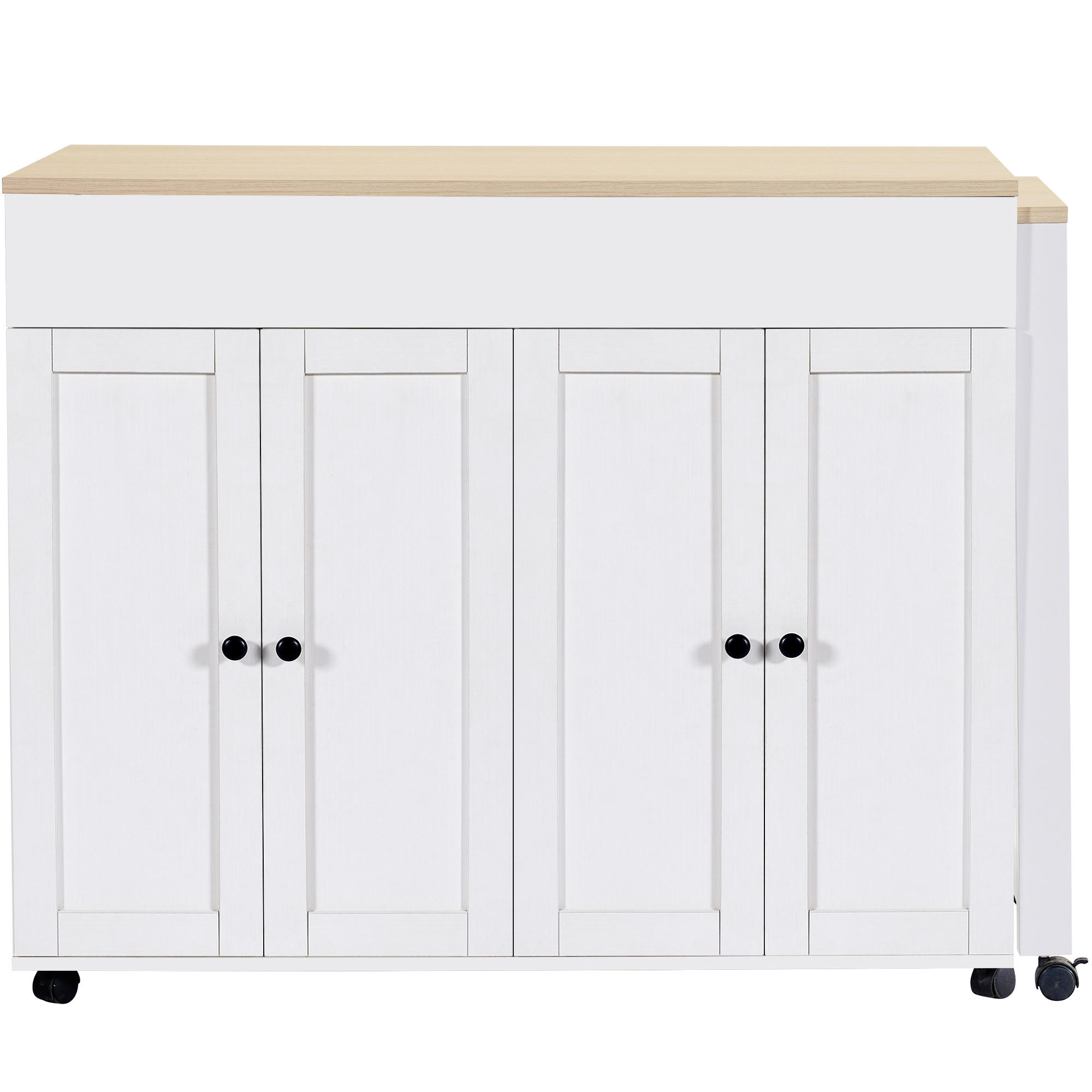 BARTISCH Weiß 180/50/94.6 cm - Weiß, Holzwerkstoff (180/94.6/50cm) - PANGIVO