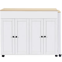 BARTISCH Weiß 180/50/94.6 cm - Weiß, Holzwerkstoff (180/94.6/50cm) - PANGIVO
