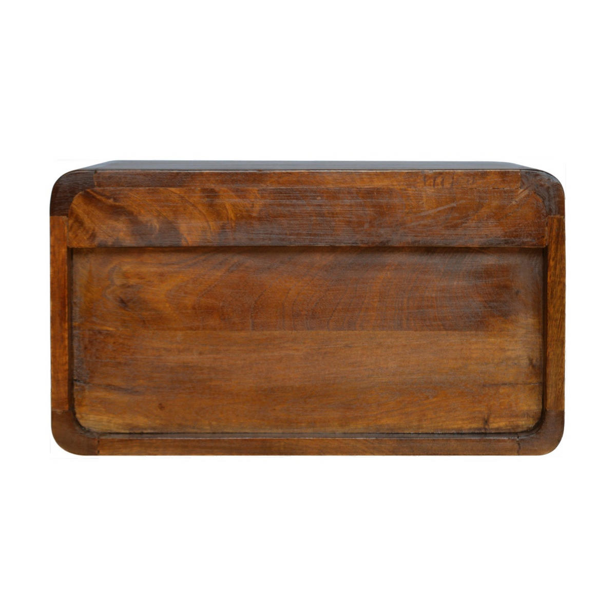 NACHTTISCH Wandmontiert, 2 Schubladen, Braun - Messingfarben/Braun, Holz/Metall (45/25/32cm) - Artisan Furniture