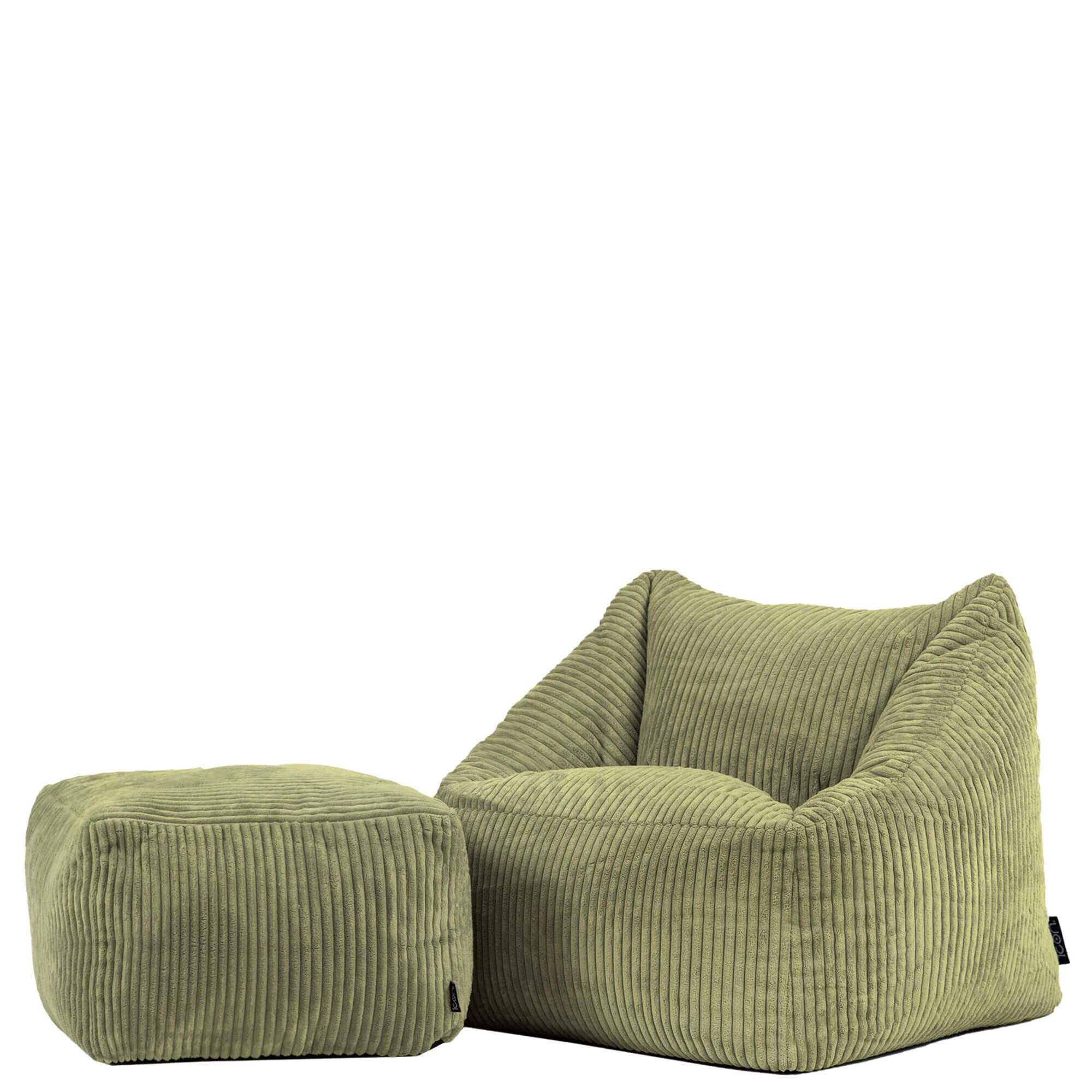KINDERSITZSACK mit Hocker Natalia - Salbeigrün, Textil (55/44/55cm) - icon