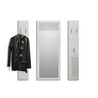 GARDEROBE Spot Weiß Hochglanz - Weiß Hochglanz, Holzwerkstoff (120/140/2cm) - Vladon