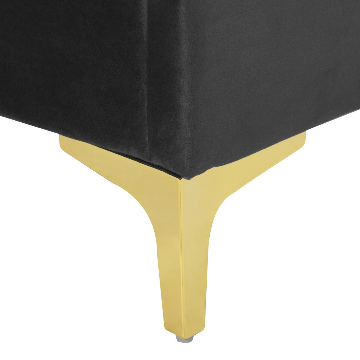 DOPPELBETT 180/200cm Schwarz Limoux - Schwarz, Textil (180/200cm) - Beliani