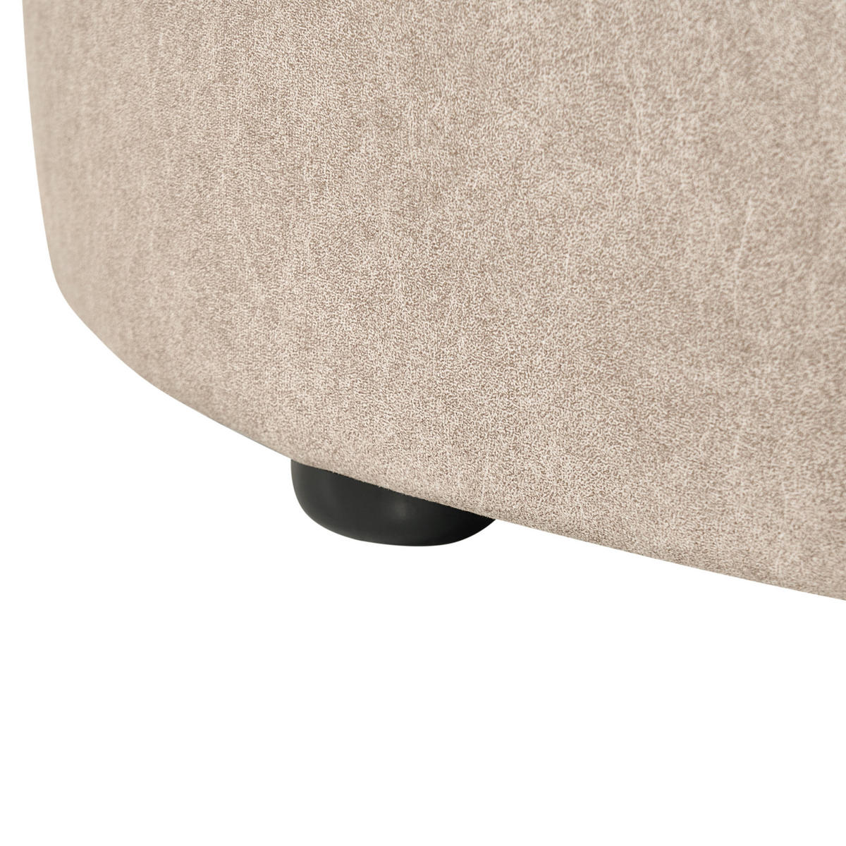 OTTOMANE Stoff Beige Amal - Beige, Textil (120/41/54cm) - Beliani