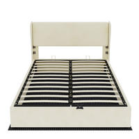 POLSTERBETT PANG-R9W4N2 140/200 cm Beige - Beige, Metall - PANGIVO