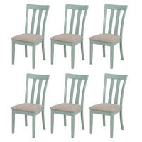 ESSZIMMERSTUHL Grün, Beige 6er-Set - Beige/Grün, Holz (42/96/58cm) - MCW