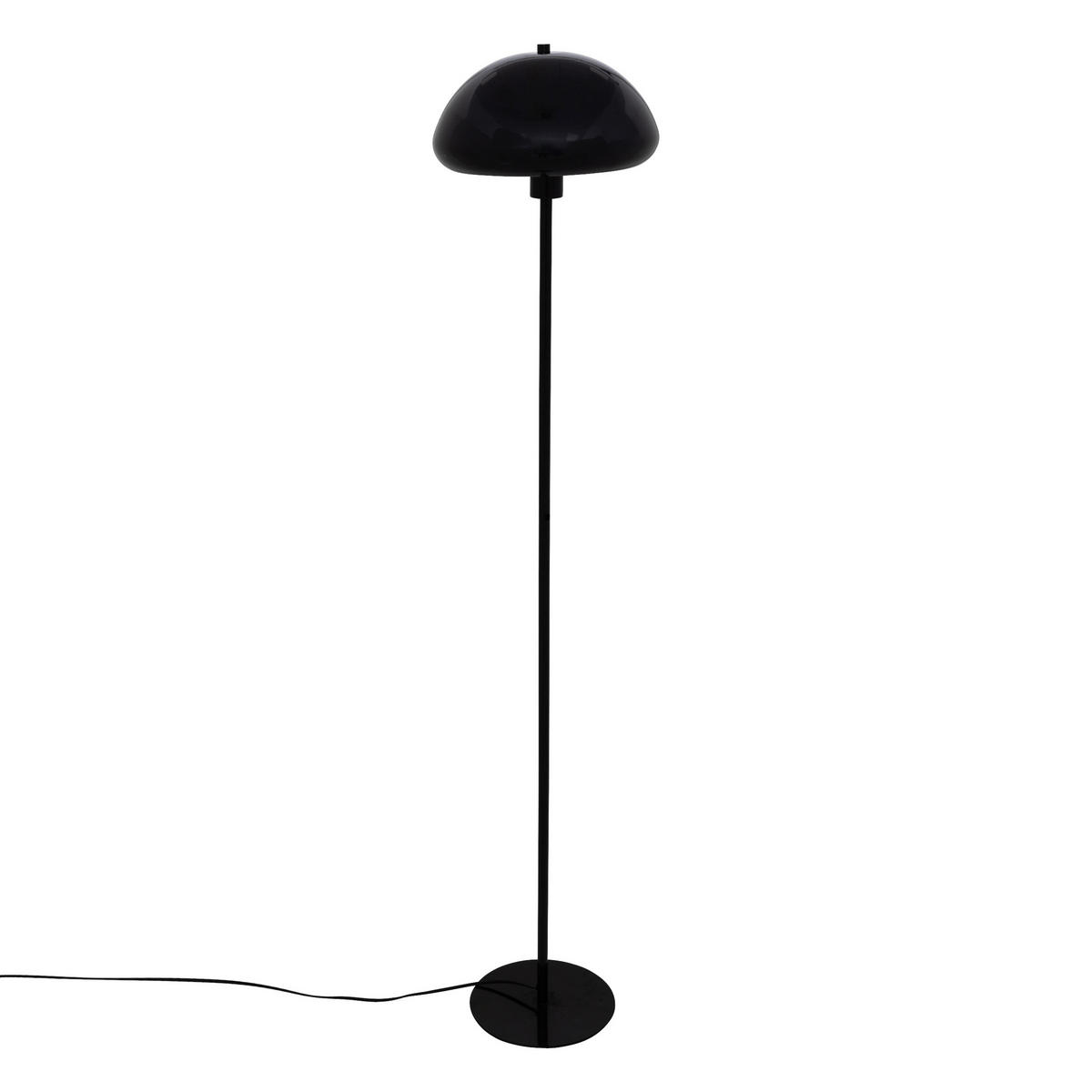STEHLAMPE Pilz Savio 140 cm - Schwarz, Metall (28/28/140cm) - Atmosphera Createur d´interieur