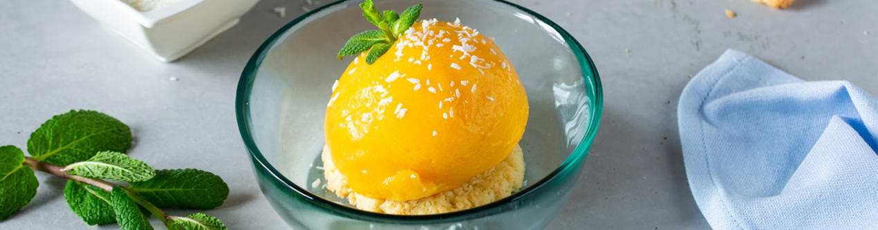 Mango-Sorbet-auf-knusprigem-Keksboden-Header