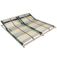 LATTENROST SET Premium Strong 200 - 180x200 cm (2x 90x200) bis 200Kg, 42 Latten - Braun, Holz (180/200cm) - Sleepneo