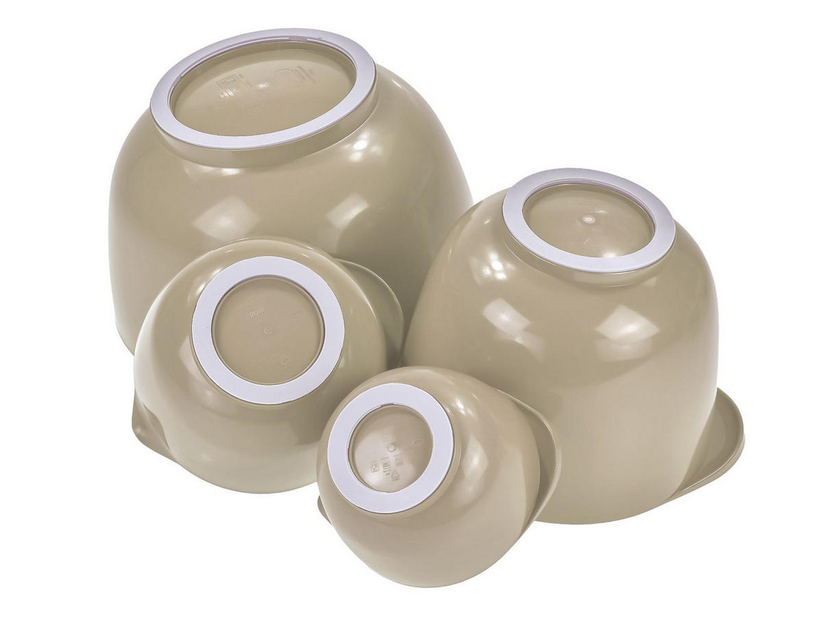 RÜHRSCHÜSSEL-SET Margrethe New beige (4tlg) - Beige, Kunststoff (21/15cm) - Rosti