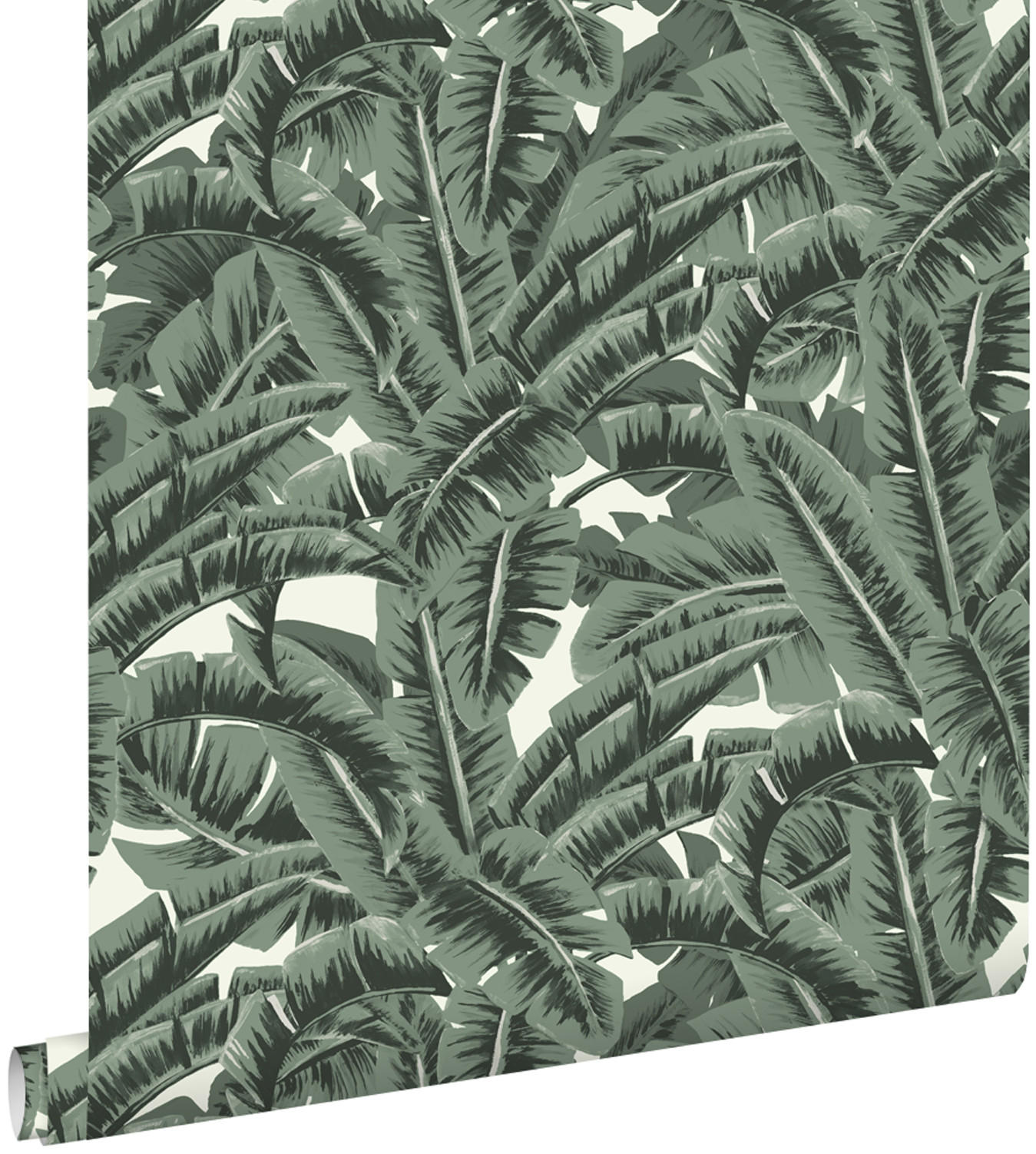 TAPETE tropische Dschungelblätter 53 cm x 10.05 m - Grün, Papier (53/1000cm) - ESTAhome
