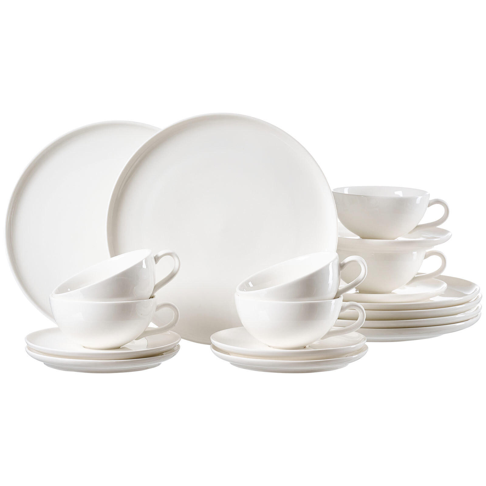 TEESERVICE Skagen weiß 18er Set - Weiß, Keramik (15/34/37cm) - Ritzenhoff Breker