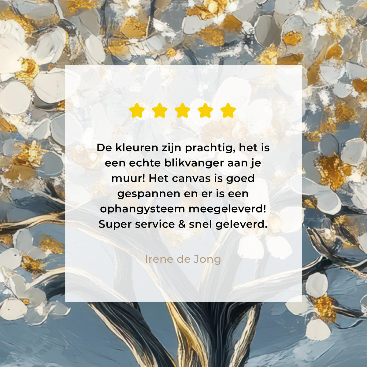 LEINWANDBILD Baum - Winter - Baum des Lebens - Modern - Gold Deko Wohnzimmer 20x20 cm - Goldfarben, Textil (20/20cm) - MuchoWow