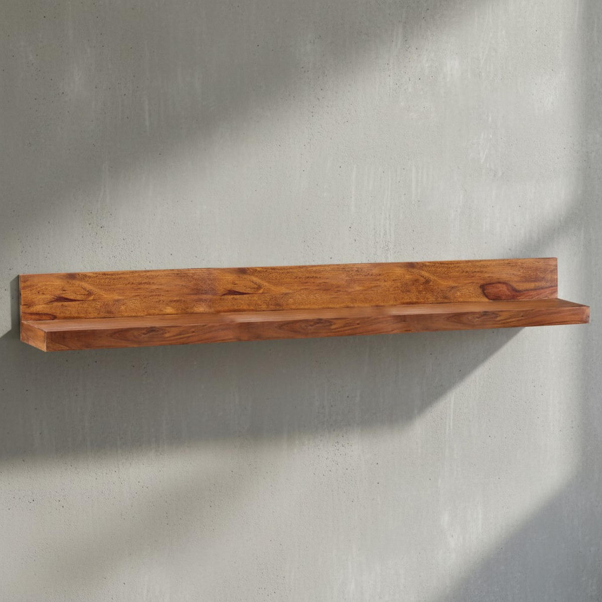 WANDREGAL NAKO Massivholz Flexibles Design Landhausstil, Braun 160x24x17 cm - Braun, Holz (160/17/24cm) - KADIMA DESIGN