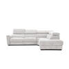 ECKSOFA CALVERA 5-Sitzer, weiß - Weiß, Holzwerkstoff/Textil (298/239cm) - Courtois Laville