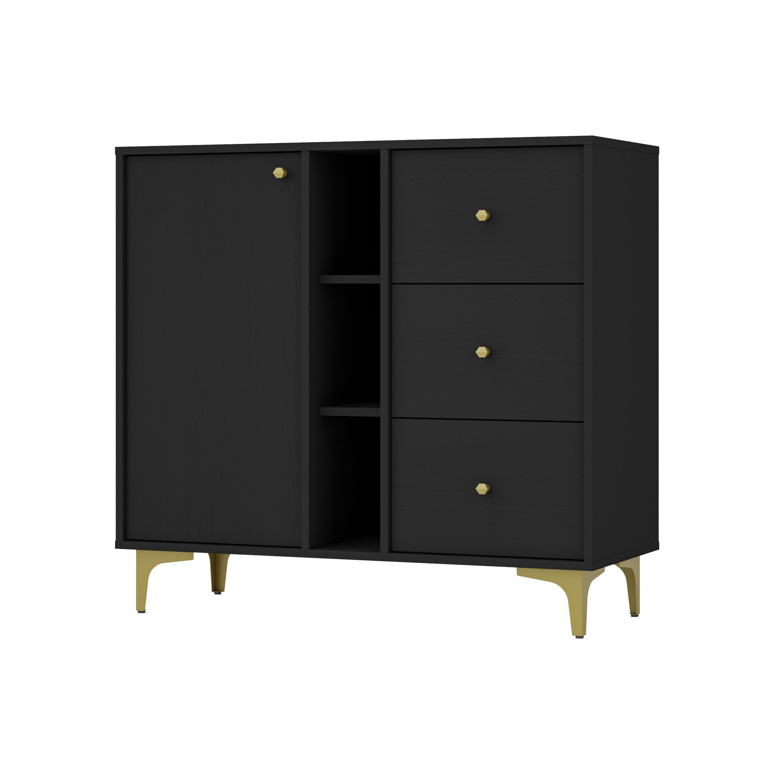 Masseno Kommode Graphit 100x94x41 cm