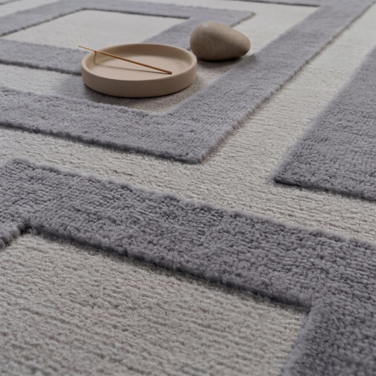 KURZFLORTEPPICH 80/150 cm Tinos 574 - Anthrazit, Textil (80/150cm) - Paco Home