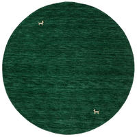 NATUR TEPPICH INDO NEPAL GABBEH SHIVA RUND - Dunkelgrün, Textil (120/120cm) - Pergamon