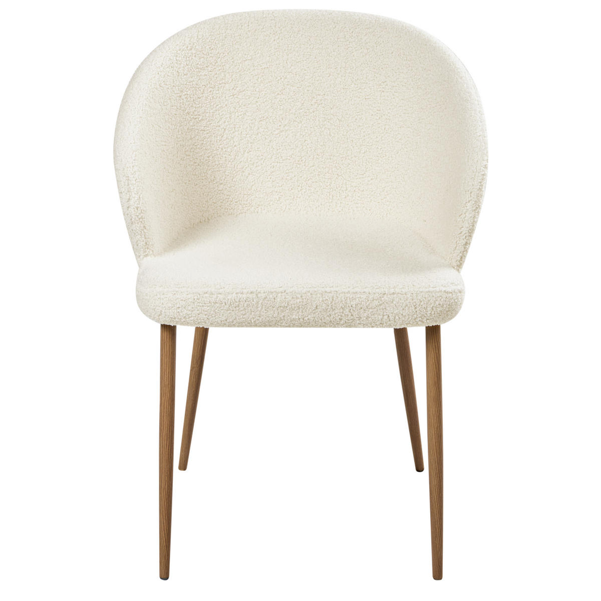 ÉTKEZŐSZÉK 2 darabos Szett Törtfehér Mason - barna/fehér, textil (57/82/45cm) - Beliani