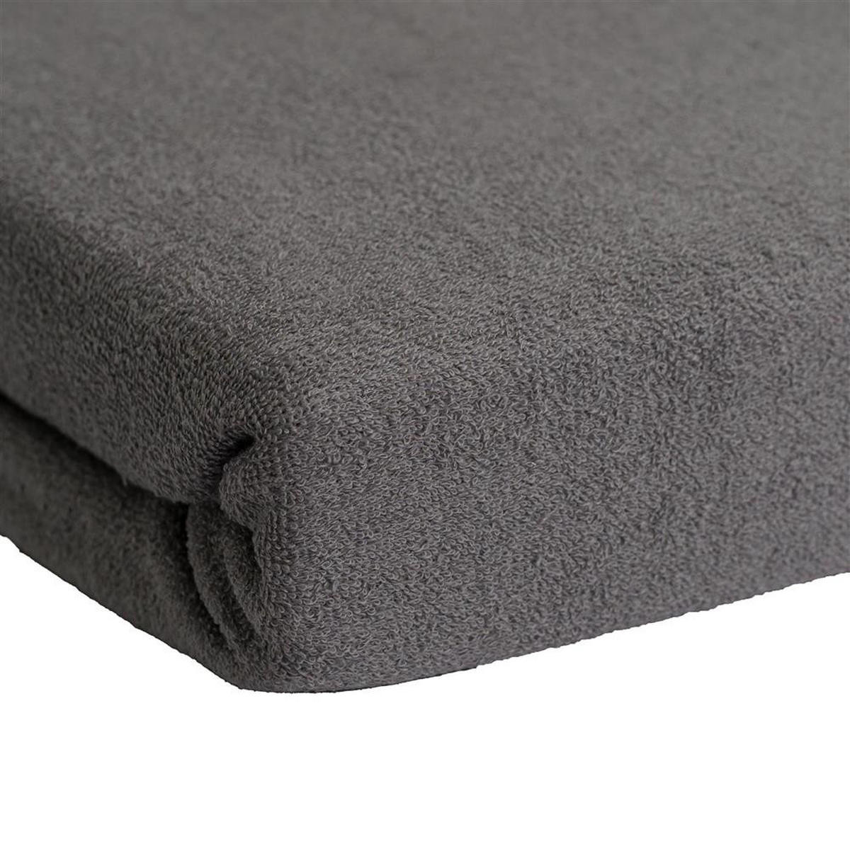 FROTTEE-SPANNBETTLAKEN 140x200 cm Grau, Warmes Winter Bettlaken - Grau, Textil (140/200cm) - Carpe Sonno
