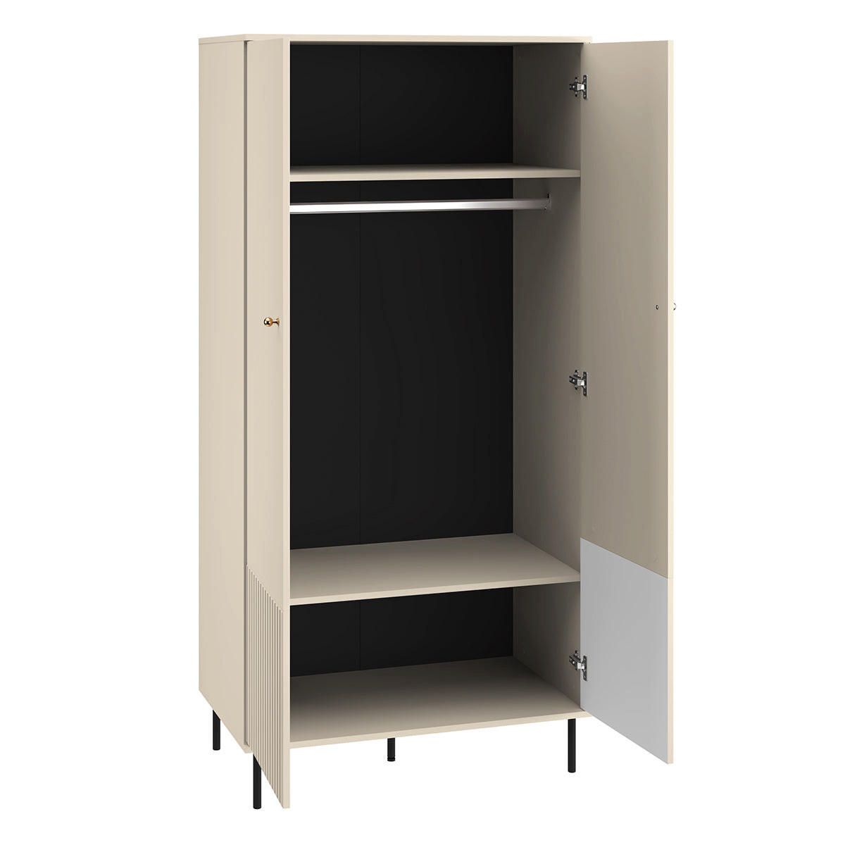 SKRIŇA 2 dvere Nova Béžová - béžová, kompozitné drevo (92/190/53cm) - Petits-meubles