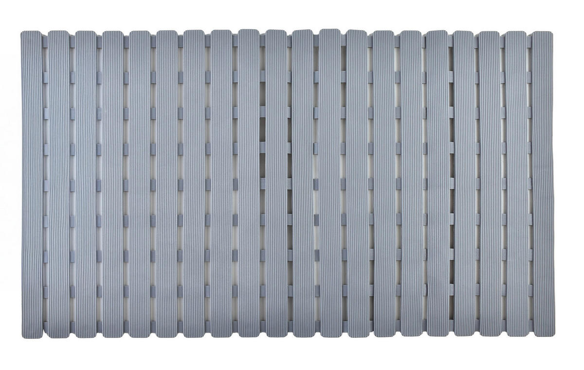 BADTEPPICH Zac Grau 68/40/2 cm Textilien - Grau, Textil (40/68cm) - Mondex