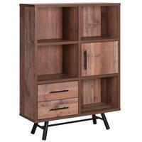 REGAL 4 Fächer Atlanta - Hellbraun, Holzwerkstoff (97/131/36cm) - Beliani