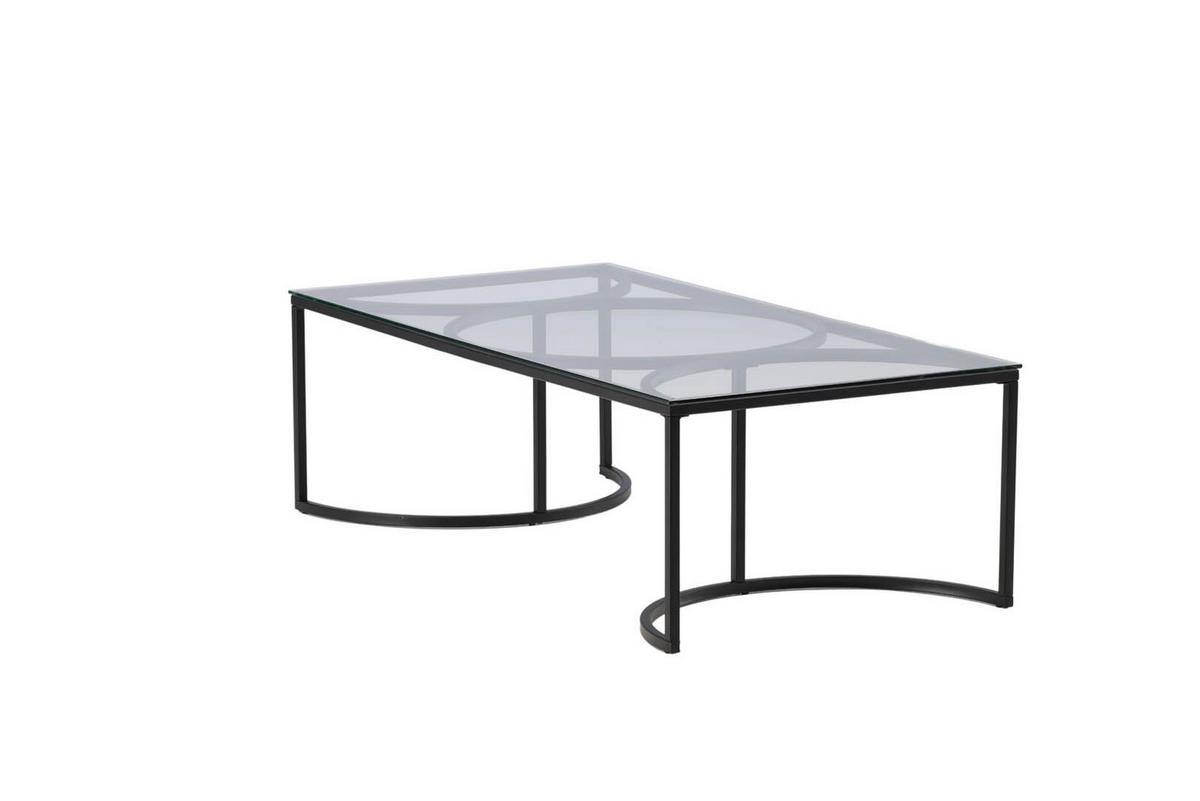 COUCHTISCH 70x140 cm - Schwarz, Holzwerkstoff (140/70/42cm) - ebuy24