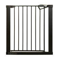 TÜRSCHUTZGITTER easySafe+ zum Klemmen - 75 - 82 cm - Schwarz, Metall (82/5cm) - Roba