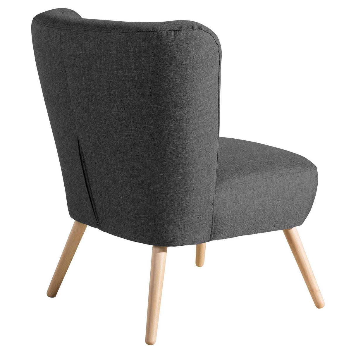 SESSEL Kassi Bezug Flachgewebe Buche natur / graphit - Grau, Kunststoff (69/80/68cm) - 58aufmkessel