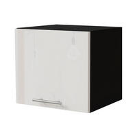 KLAPPHÄNGESCHRANK Essen W4B/40 Weiß Hochglanz / Schwarz Matt 40 / 32,5 / 36cm - Weiß Hochglanz/Schwarz, Holz/Holzwerkstoff (40/36/32.5cm) - Feldmann-Wohnen