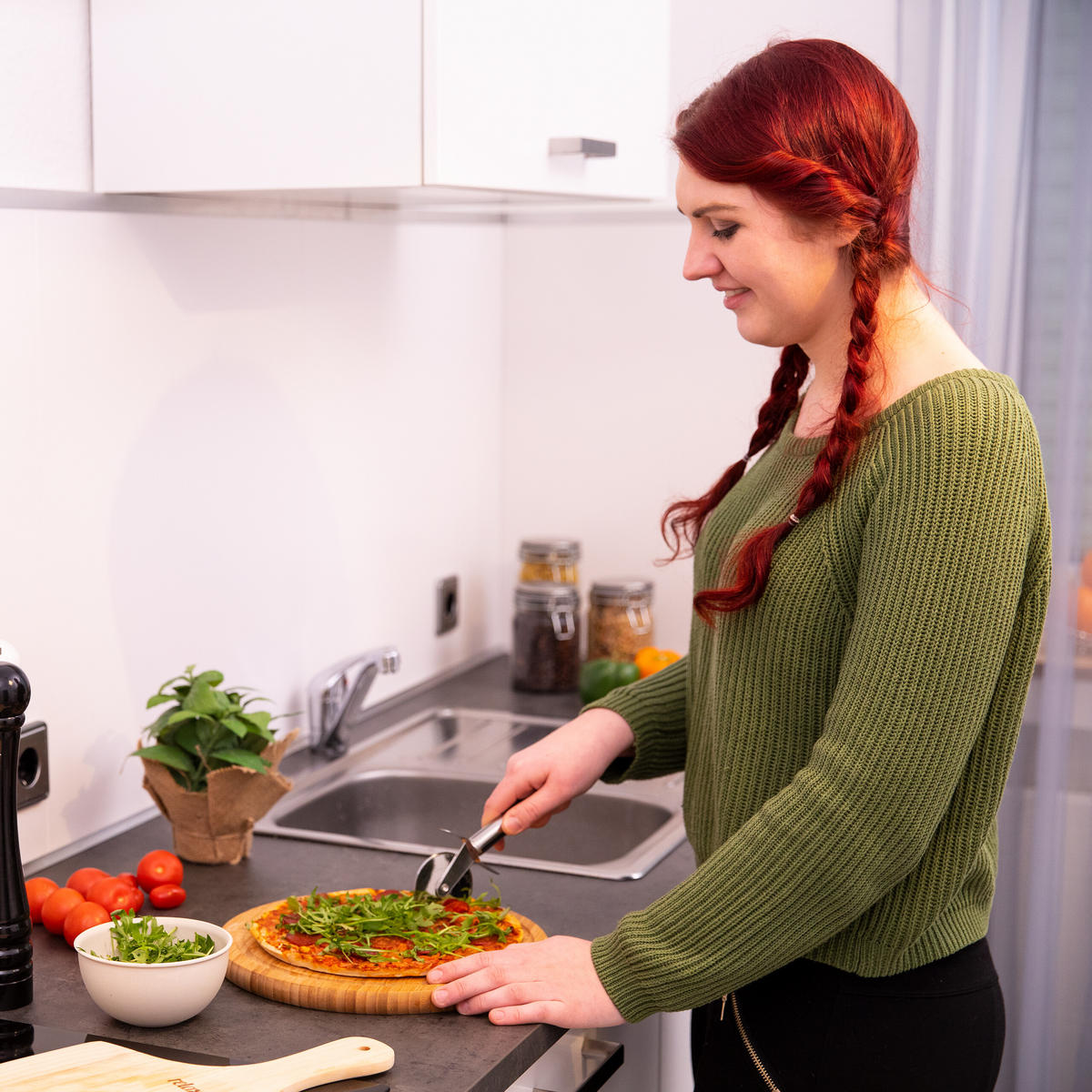 3XPIZZAROLLER - strieborná, kov (7/19.5/2cm) - Relaxdays