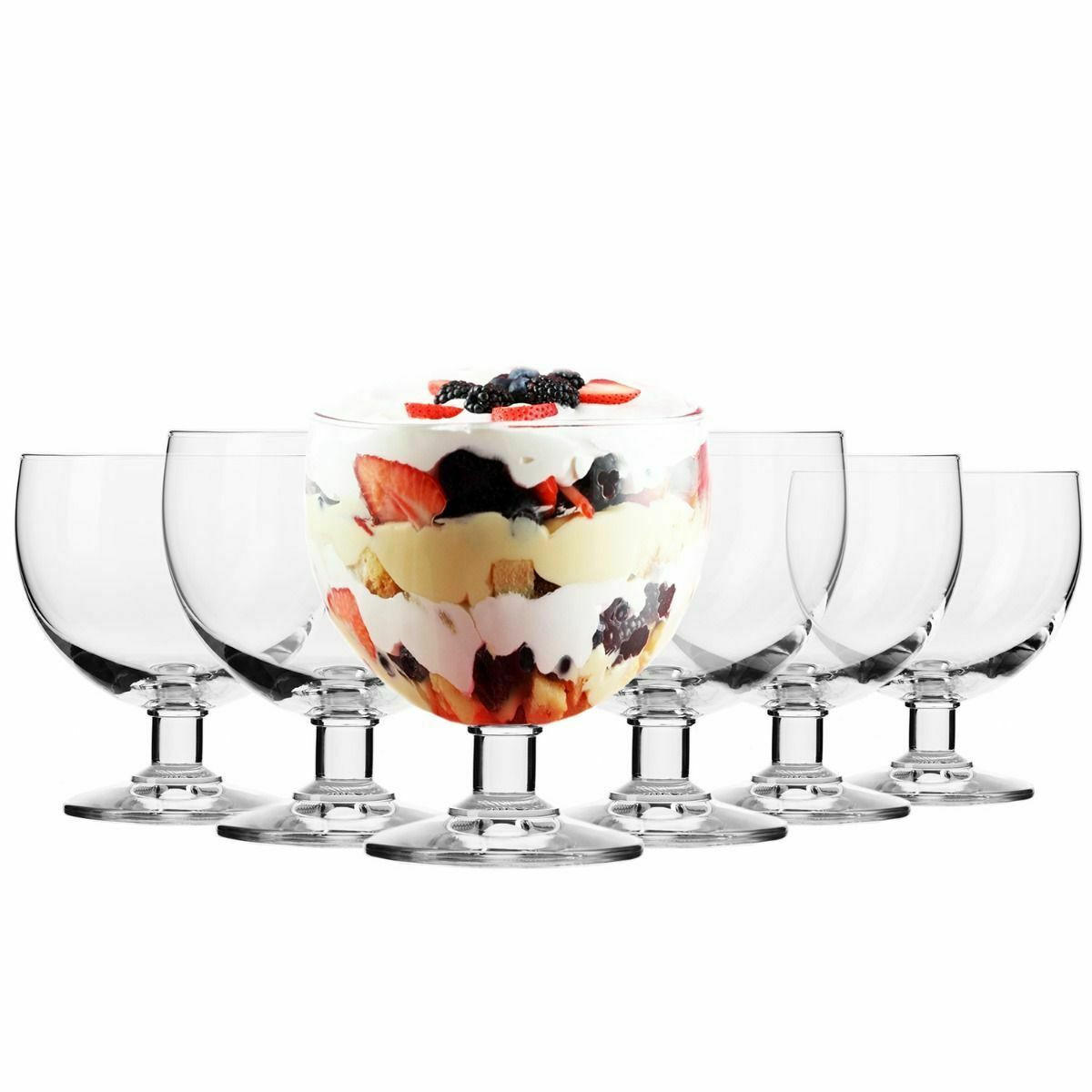 EISBECHER, 6er-Set, 350 ml - Transparent, Glas (10.2cm) - Krosno Glass
