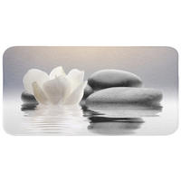 WC PŘEDLOŽKA Kameny - Lotos - Bílý - Voda - Zen 120x60 cm - bílá, textil/plast (120/1cm) - OnlyWow