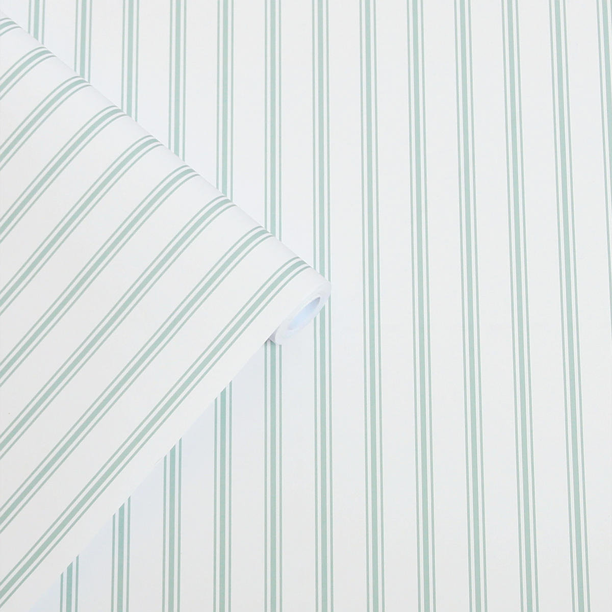 VLIESTAPETE Farnworth Stripe Salbei Grün | Grün | Streifen | 10mx52cm - Grün, Papier/Kunststoff (52/1000cm) - Graham & Brown