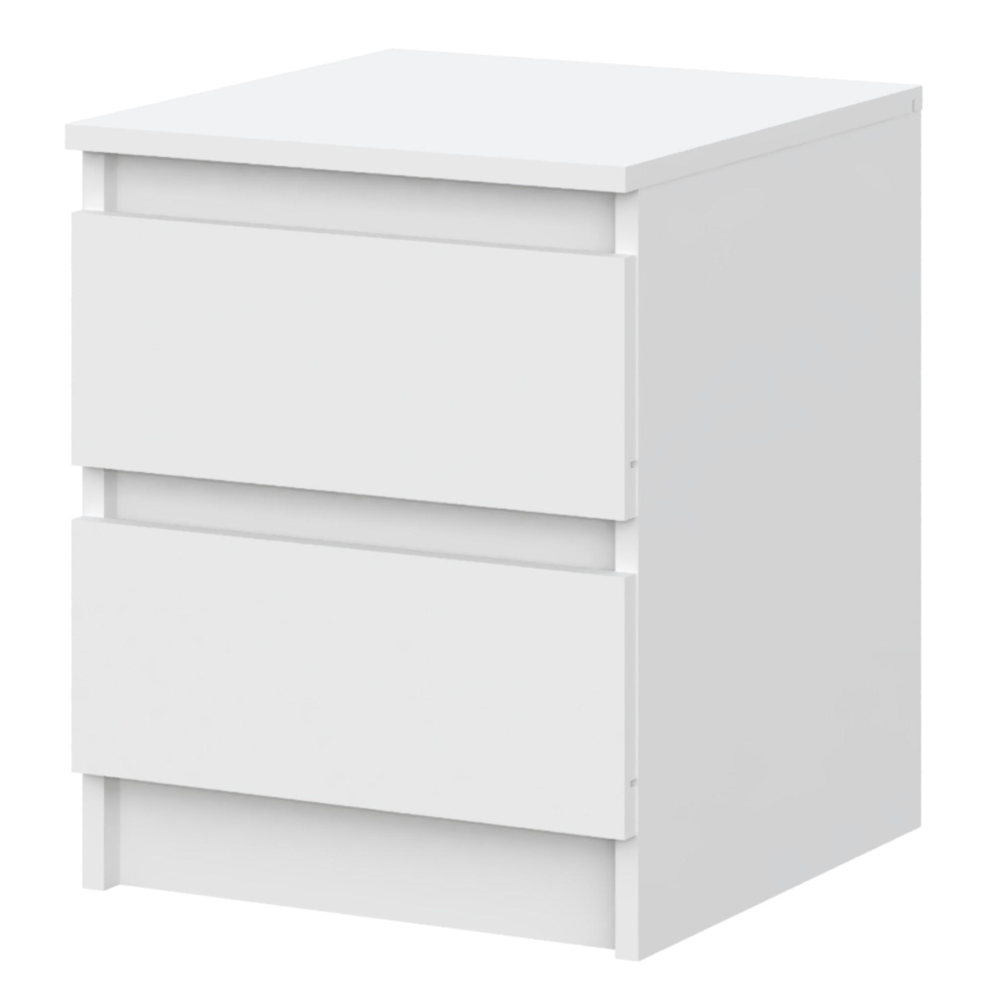 SIDEBOARD SOLA KOM1-2S Schubladen Weiß - Weiß, Holzwerkstoff/Kunststoff (40/50/43cm) - Komodee