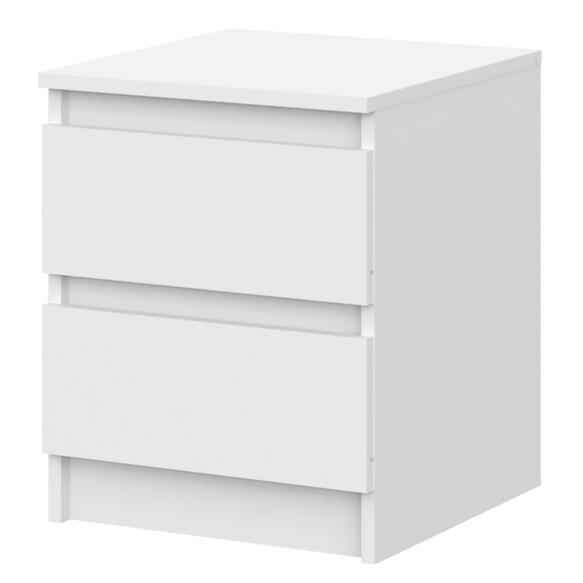 SIDEBOARD SOLA KOM1-2S Schubladen Weiß - Weiß, Holzwerkstoff/Kunststoff (40/50/43cm) - Komodee