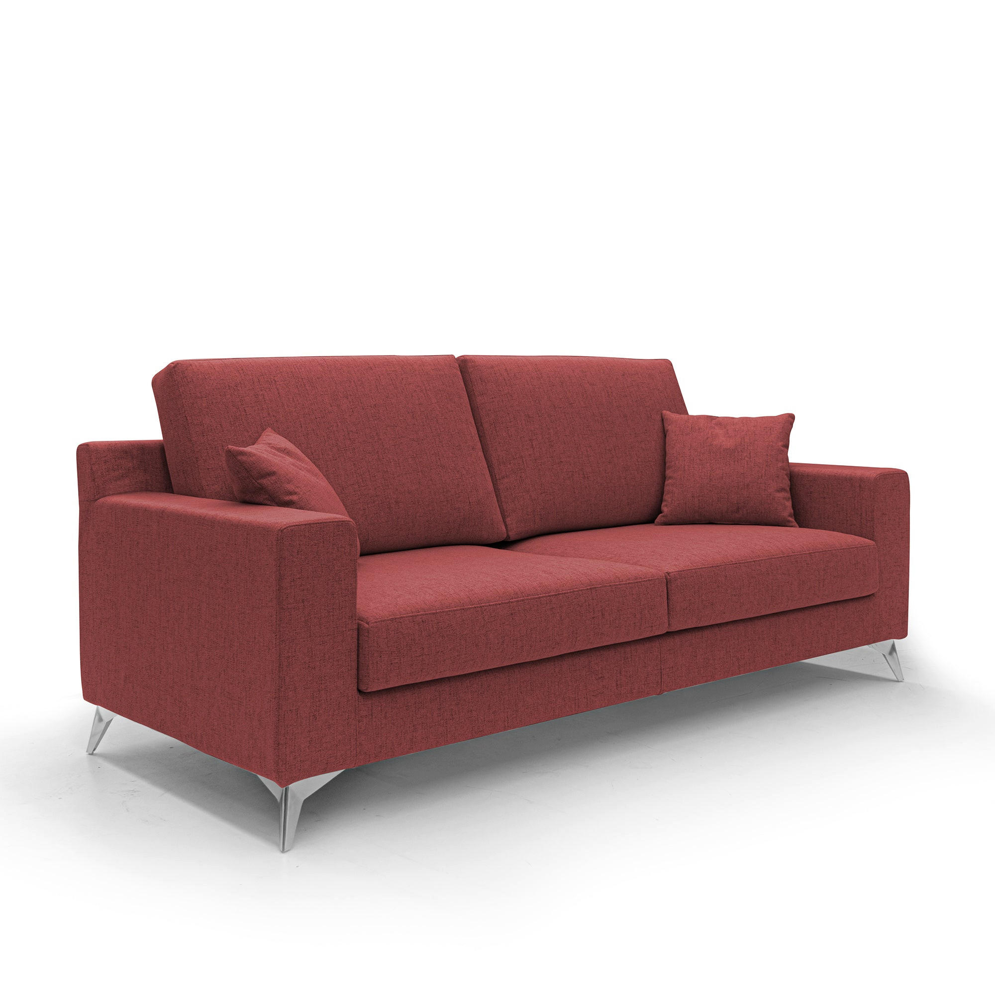 LINEARSOFA Michael - Rot, Textil (146/95/91cm) - Divani.store
