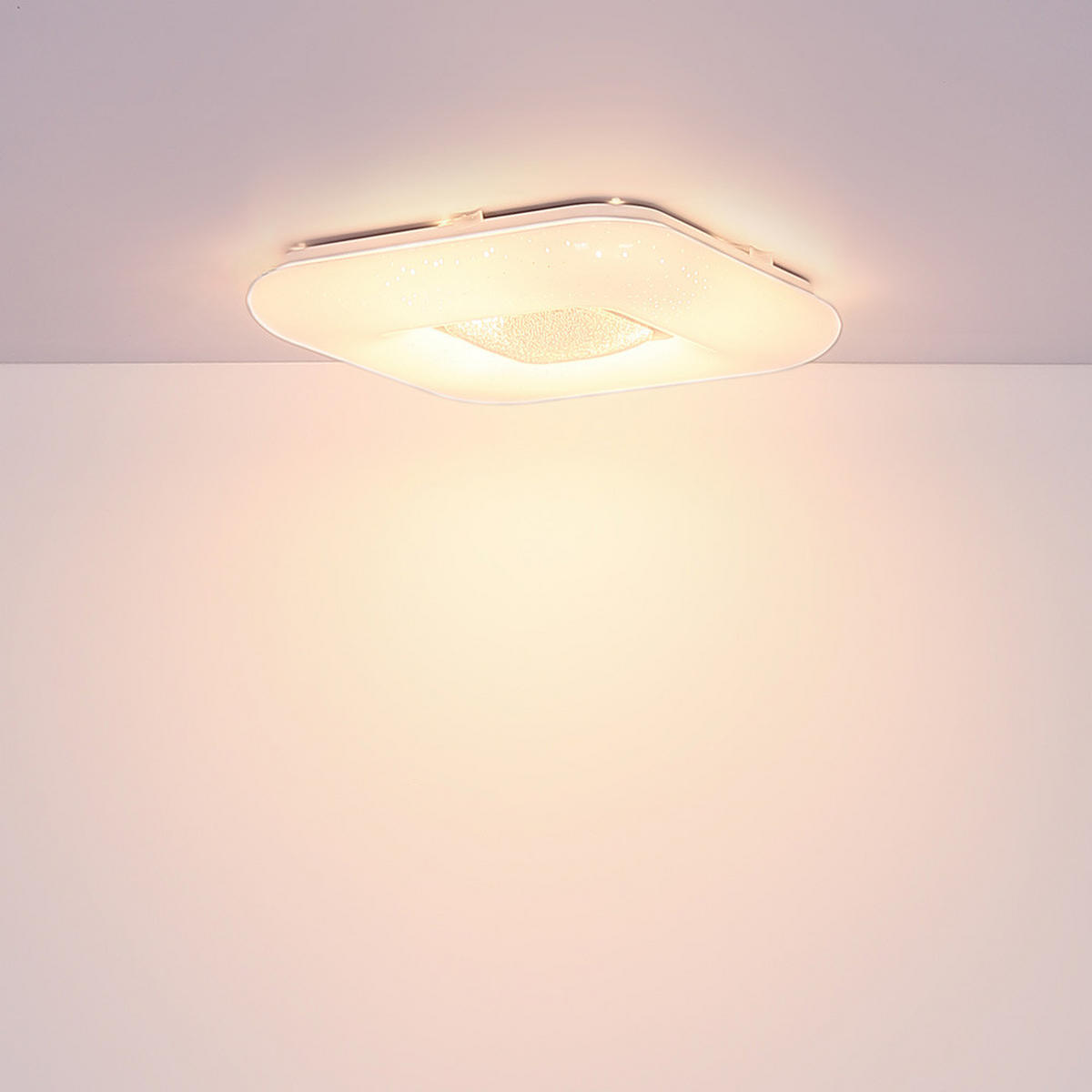 LED DECKENLEUCHTE TRYSTAN Weiß Metall - Weiß, Metall (30/30/6cm)