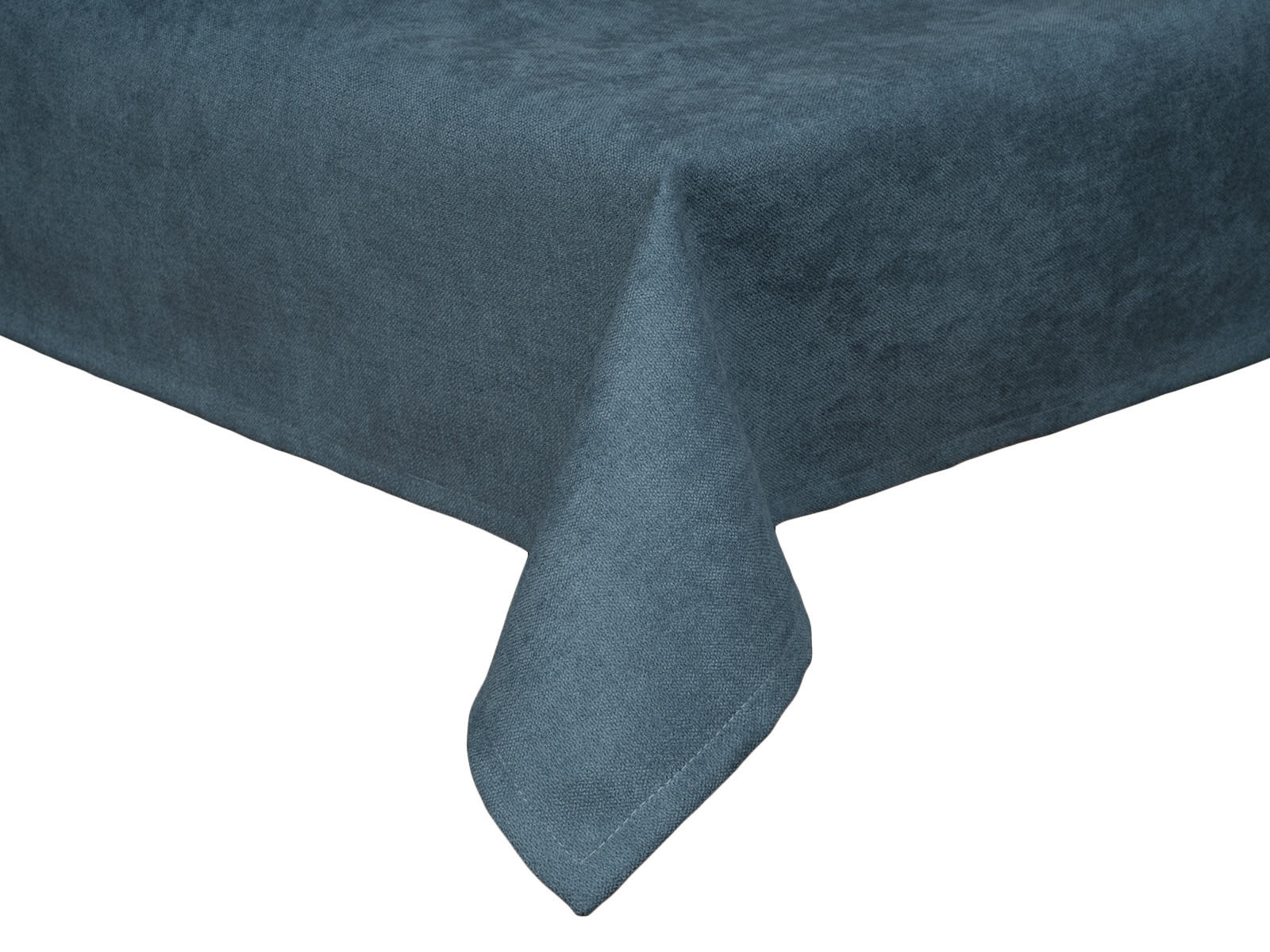 TISCHDECKE FarbTon Chenille-Haptik nordlicht-blau 100/100 cm - Blau, Textil (100/100cm) - beties Heimtextil