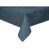 TISCHDECKE FarbTon Chenille-Haptik nordlicht-blau 100/100 cm - Blau, Textil (100/100cm) - beties Heimtextil