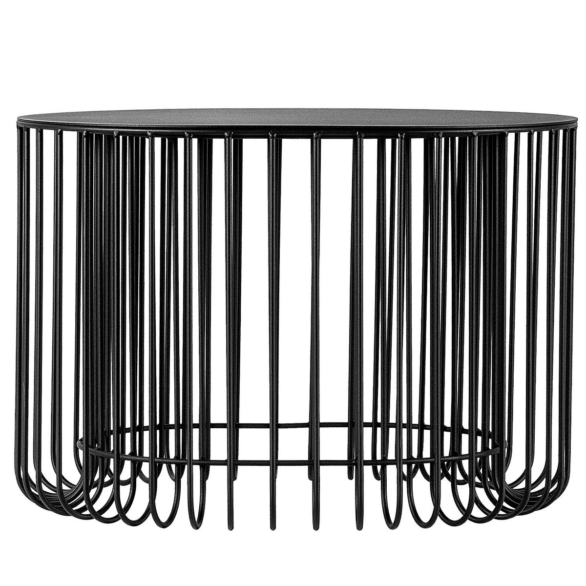 LOUNGETISCH 58 x 40 cm, schwarz - Schwarz, Metall (58/45/40cm) - KADAX