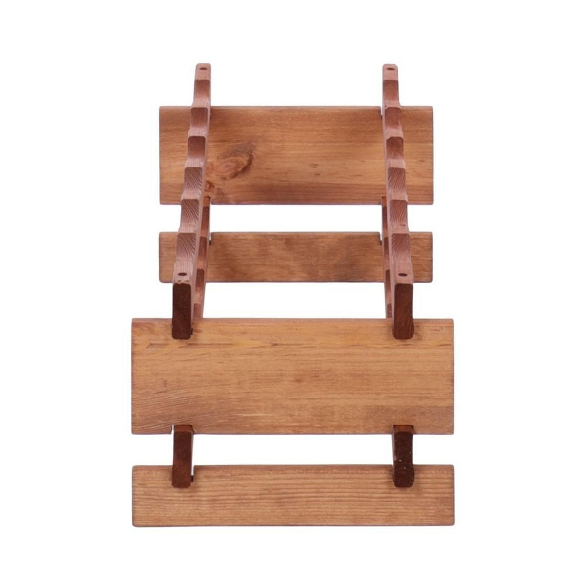 WEINREGAL VINOTECA FLEX PRO HxBxT 23x65x28cm 12 Flaschen auf 2 Ebenen Braun geölt - Braun, Holz (65/23/28cm) - PROREGAL
