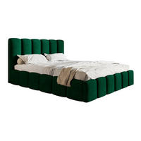 POLSTERBETT 160x200 Palermo mit Bettkasten, Lattenrost Grün - Grün, Holz/Textil (160/200cm) - Emporius