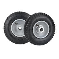 2XSCHUBKARRENRAD - Multicolor, Kunststoff/Metall (22/22/7.5cm) - Relaxdays