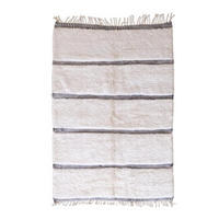 BERBERTEPPICH aus Marokko aus reiner Wolle 250x 350 cm - Weiß, Naturmaterialien (250/350cm) - AFK Living