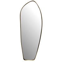 WANDSPIEGEL Asymmetrisch Metall Gold 33x90 cm Modern - Goldfarben, Glas (33/90/3cm) - KADIMA DESIGN