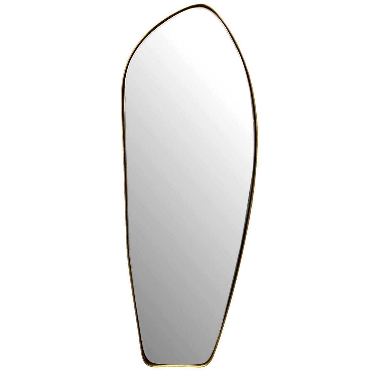 WANDSPIEGEL Asymmetrisch Metall Gold 33x90 cm Modern - Goldfarben, Glas (33/90/3cm) - KADIMA DESIGN