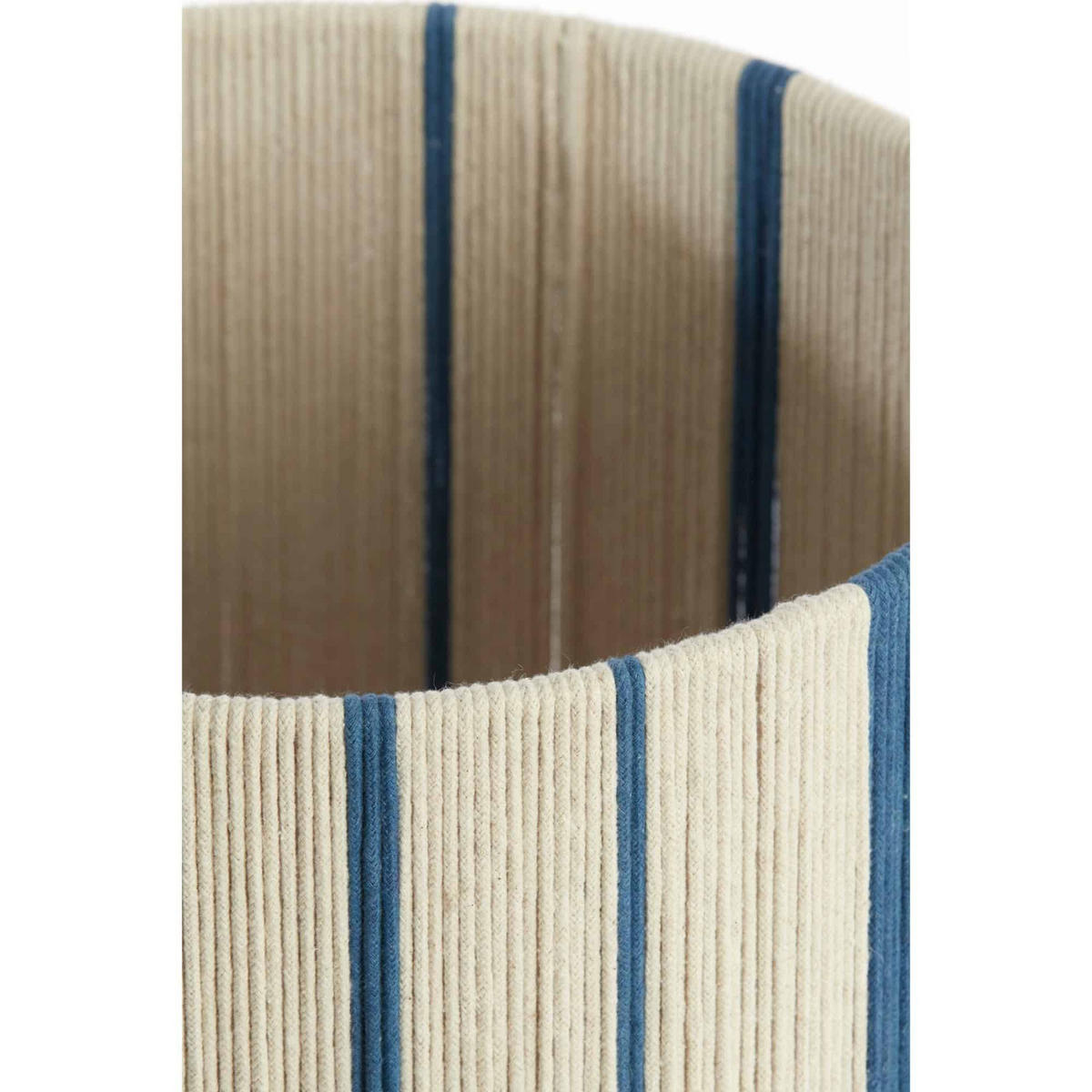 LAMPENSCHIRM Medan Blau 30/30/40 cm - Blau, Textil (30/30/40cm) - Light & Living